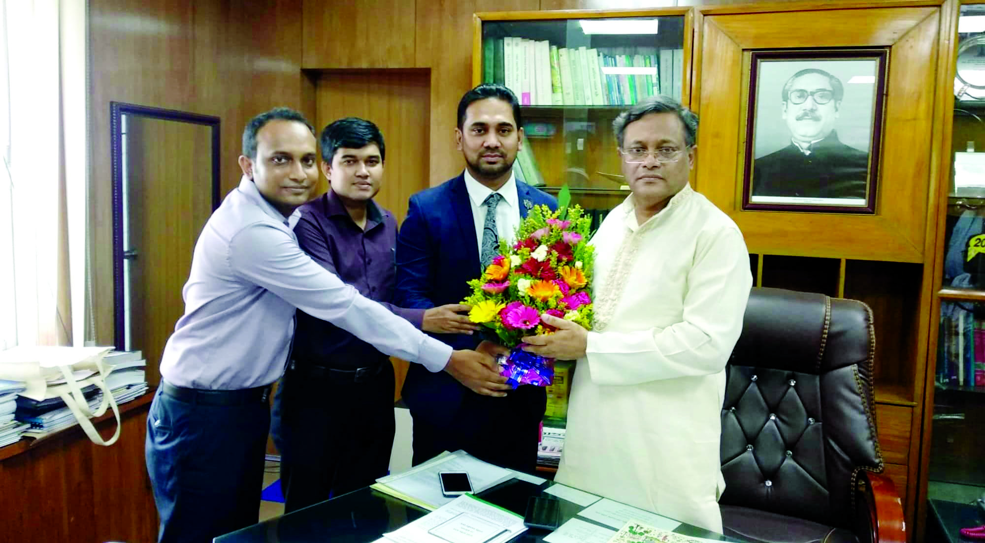 Jobaer Alam pays courtesy call on Information Minister