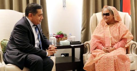 Bangladesh wants to resolve Rohingya crisis thru’ discussion: PM