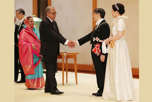 President invites Japanese emperor, empress to visit Bangladesh