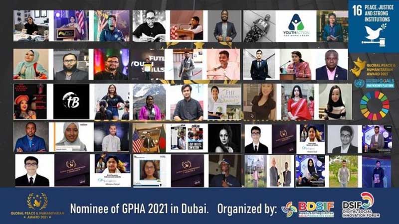 Global Peace Award 2021: 48 people including 20 Bangladeshis nominated
