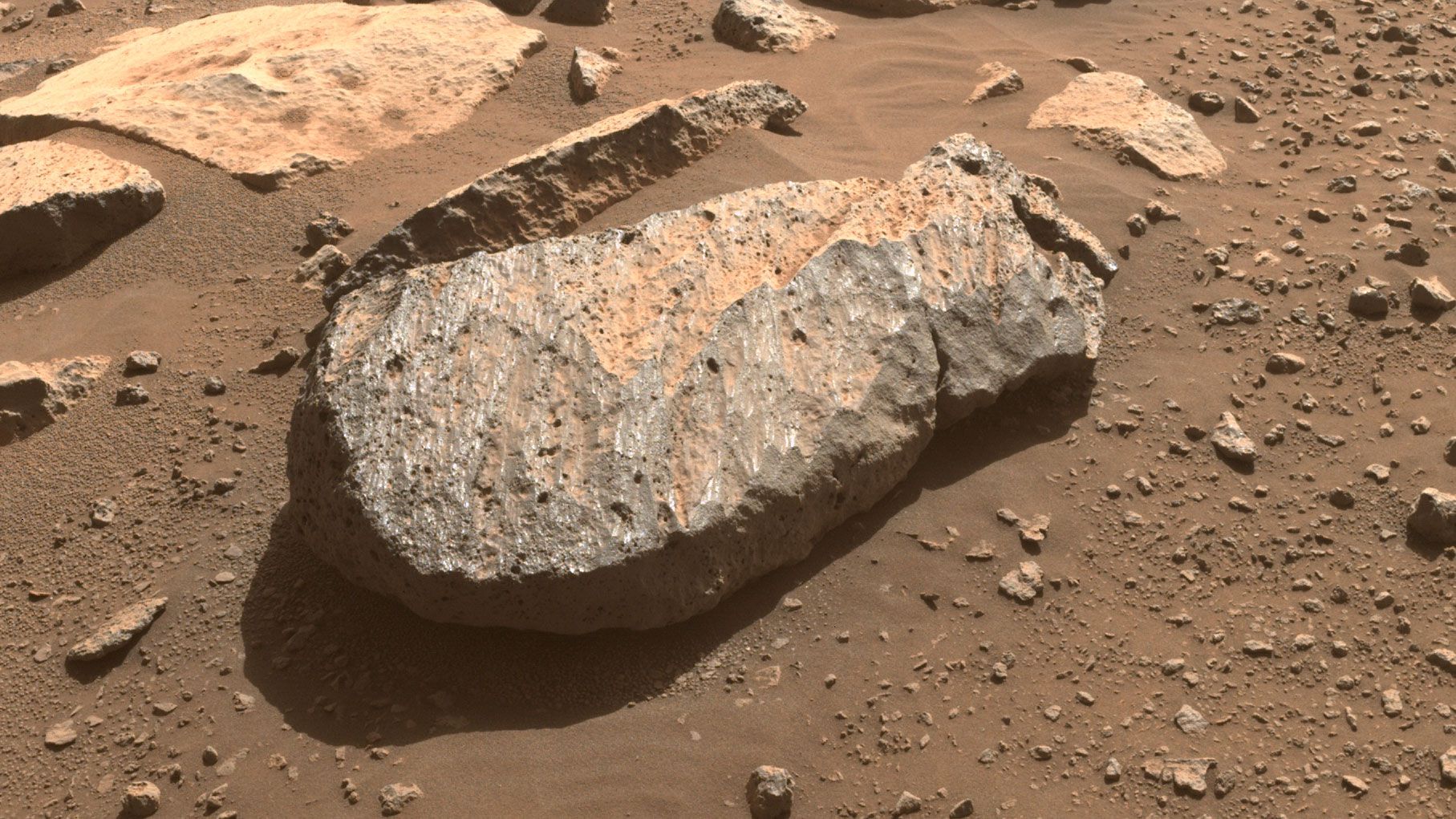 NASA confirms Perseverance Mars rover got its first piece of rock