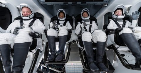 SpaceX’s first tourists all set for ‘camper van’ trip to space