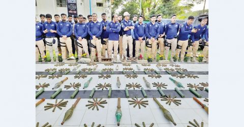 15 mortar shells recovered from Satchhari forest, 1 arrested