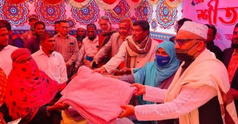 2,800 blankets distributed among cold-hit people in Bhola