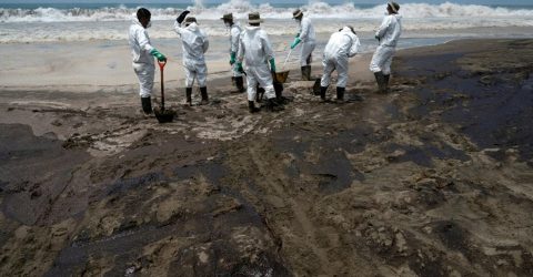 Peru government says oil spill twice as big as previously thought