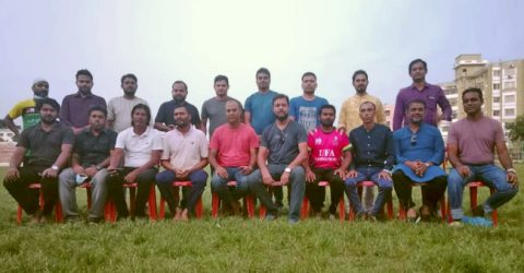 A get-together of former cricket players