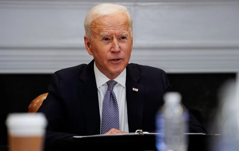Biden says no sign Russia mulling nuke use after treaty suspension