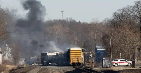 Residents near toxic US train derailment told water ‘safe’ to drink