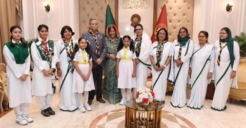 President for expanding Girl Guides activities at grassroots